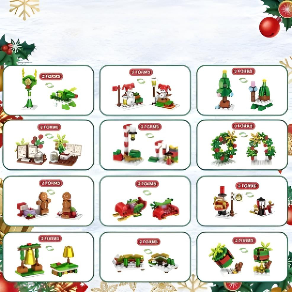 Kaladėlių advento kalendorius – 24 dienos statymo ir pramogų