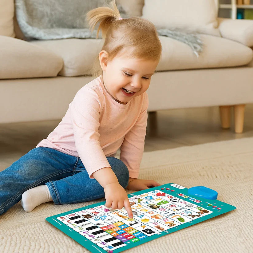 Kalbanti abėcėlės ir mokymosi lenta vaikams