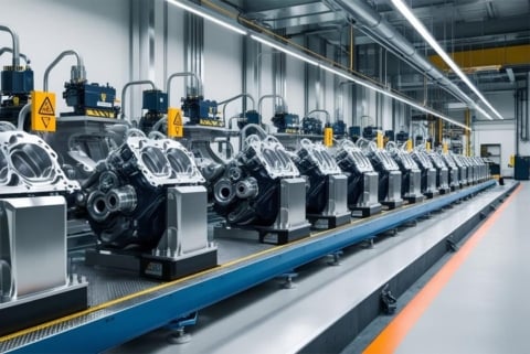 Benzininio V8 variklio modelio rinkinys