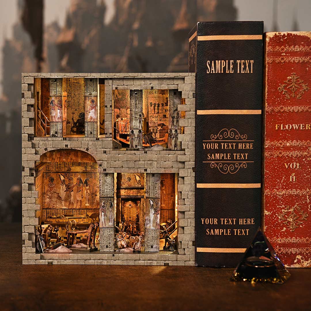 „Egipto faraono kapo“ rankdarbų knygų lentynos dekoravimo rinkinys