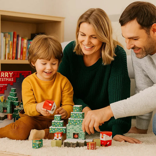 Kalėdinis magnetinių kubelių rinkinys