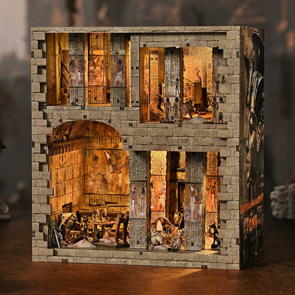 „Egipto faraono kapo“ rankdarbų knygų lentynos dekoravimo rinkinys