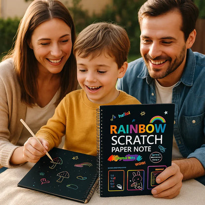 Magiškas vaivorykštinis braižomasis popierius