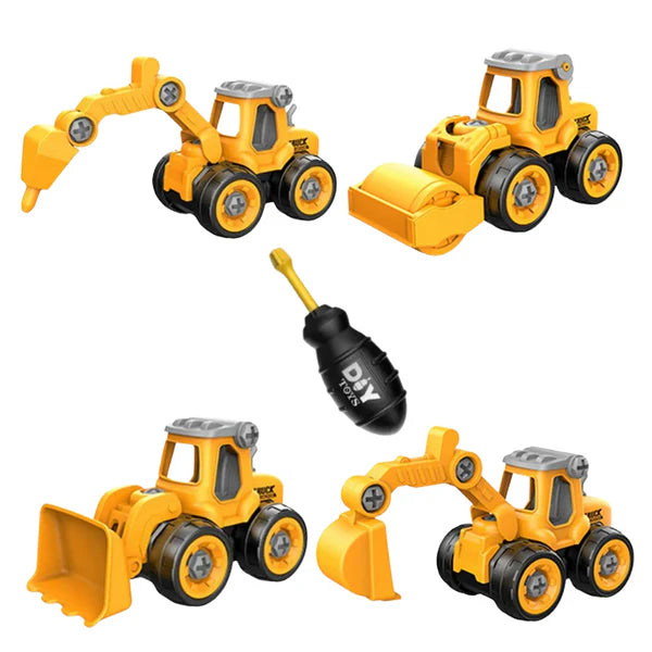 Statybinės technikos rinkinys mažiesiems inžinieriams