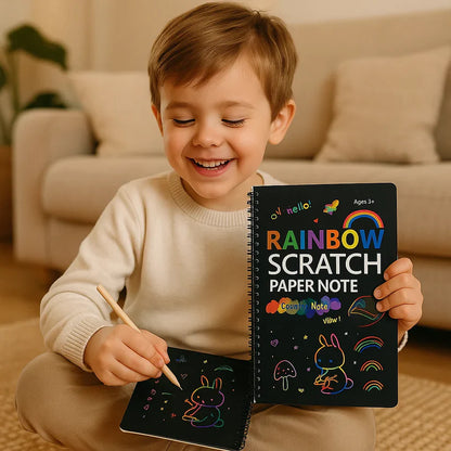 Magiškas vaivorykštinis braižomasis popierius