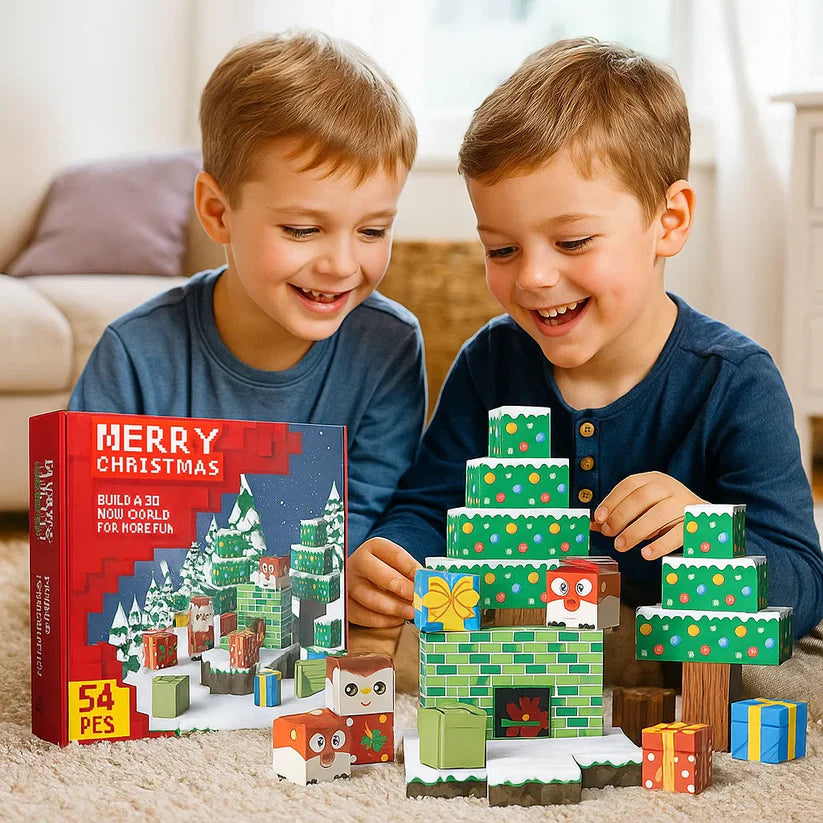 Kalėdinis magnetinių kubelių rinkinys