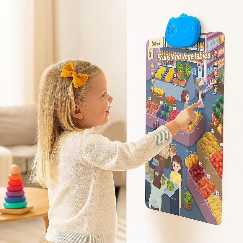 Kalbanti abėcėlės ir mokymosi lenta vaikams