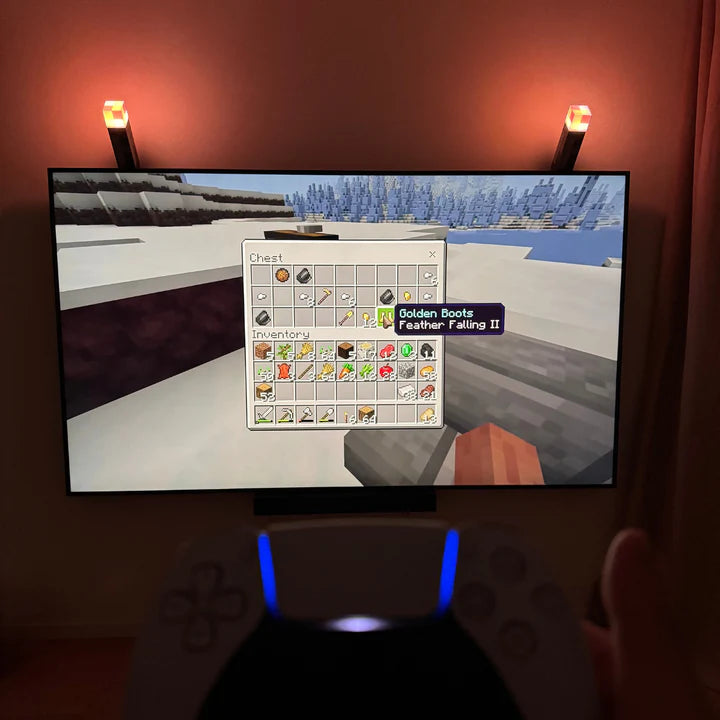 „Minecraft“ lempa – šviesa tiesiai iš žaidimo pasaulio