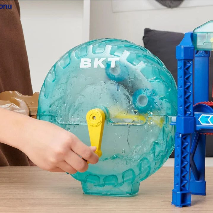 Spalvą keičianti žaislinių mašinų plovykla vaikams