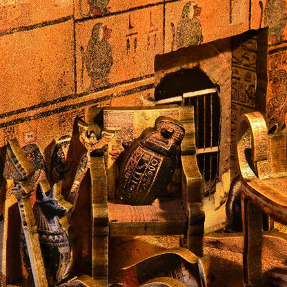 „Egipto faraono kapo“ rankdarbų knygų lentynos dekoravimo rinkinys