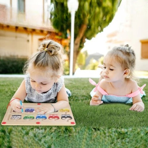 Spalvų ir skaičių magnetinis labirintas vaikams