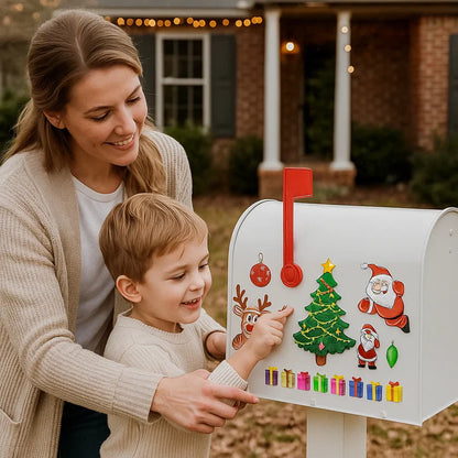 Kalėdinis Montessori magnetinių lipdukų rinkinys kūrybiškam dekoravimui 🎄