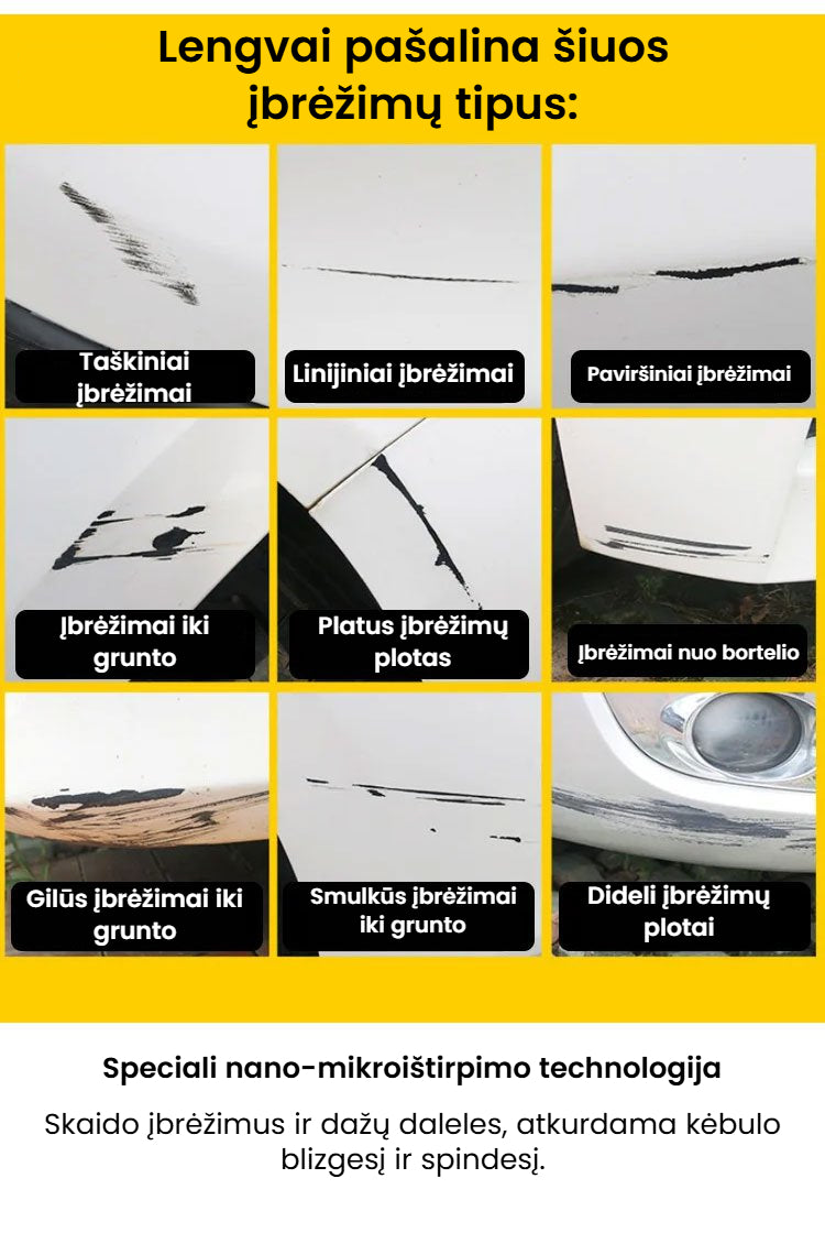 Purškiklis automobilio dažų įbrėžimams taisyti