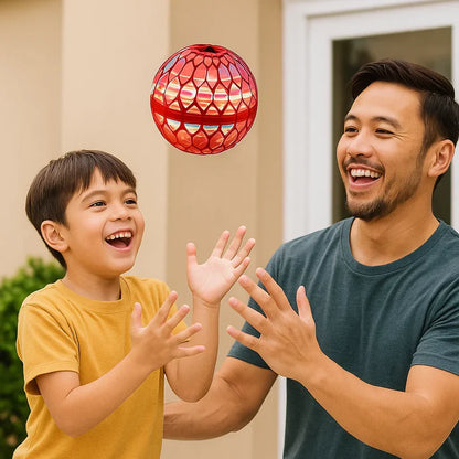 Šviečiantis skraidantis žaidimo kamuoliukas